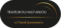 Une alternative du logo du Traiteur du Haut Anjou, plus simple. Il est constitué d'une pastille noire et du nom de l'entreprise.