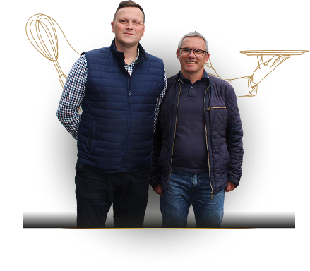 Voici Cyril et Mickaël, les nouveaux associés gérant le Traiteur du Haut Anjou.