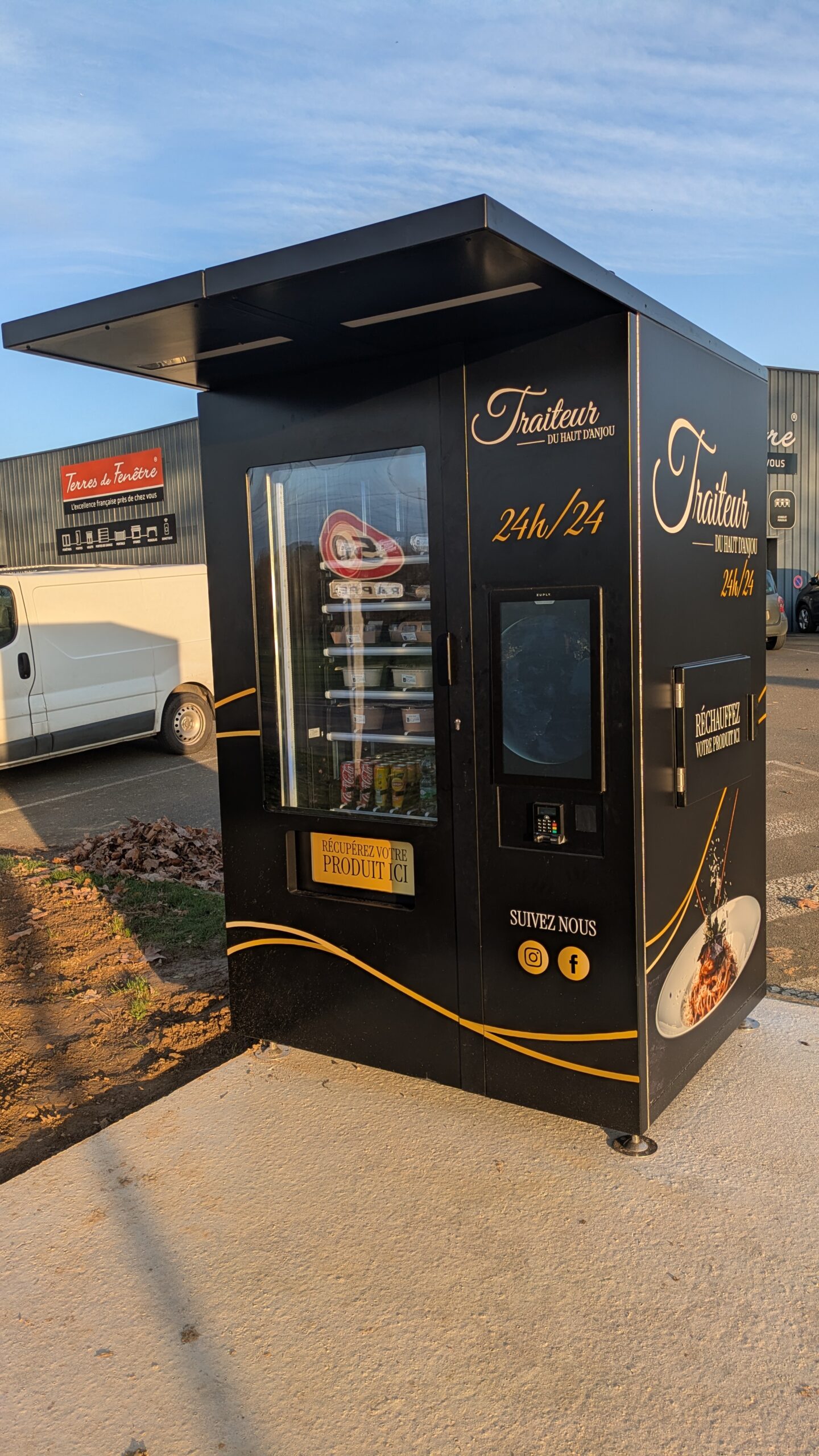 Distributeur repas à emporter